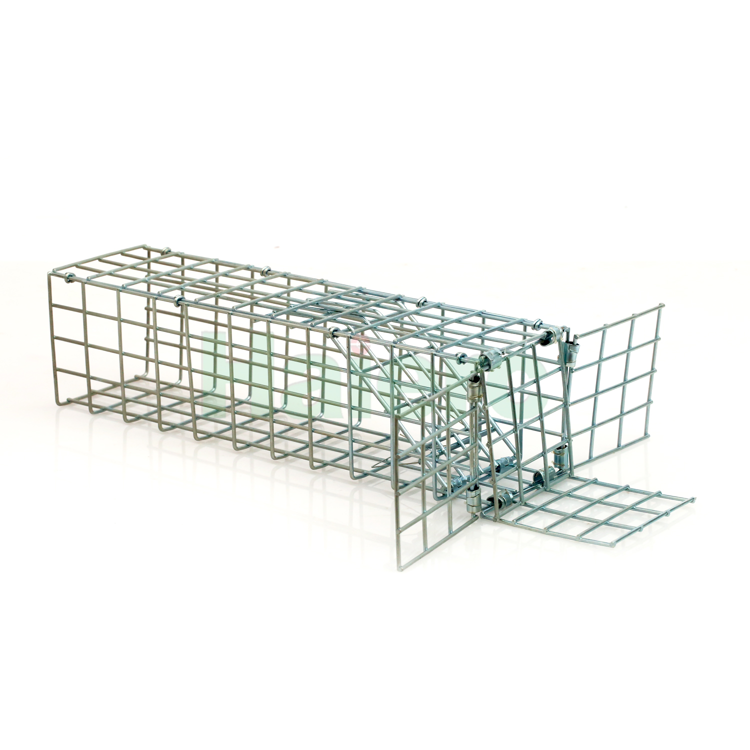 >Haierc Pest Control One Way Doors Cage Metal Squirrels Trap Rodent Control Mouse Trap Cage
